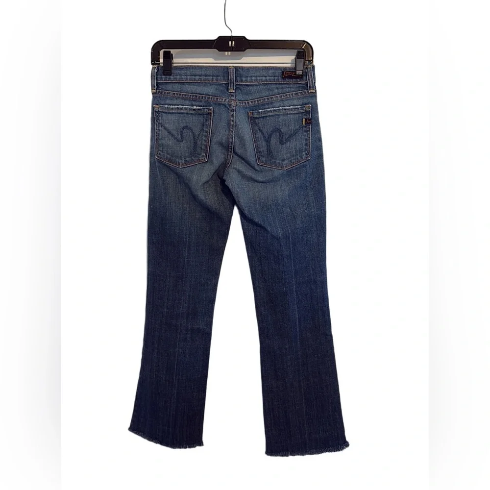 Citizens of Humanity Kelly 001 Low Waist Raw Hem Bootcut Jeans 25
